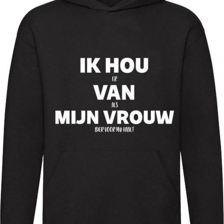 Ik hou er van als mijn vrouw bier voor me haalt Hoodie