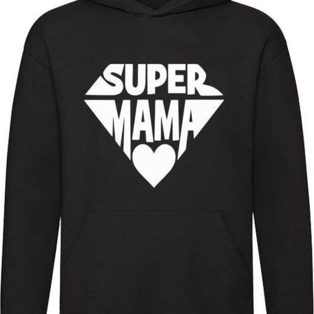 Hoodie - Super mama - Schild